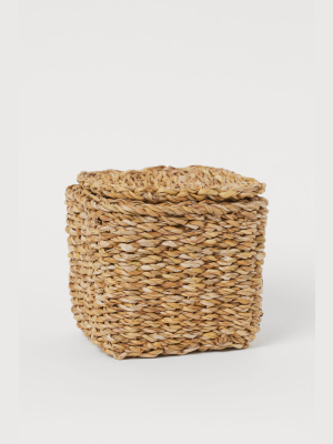 Small Storage Basket With Lid