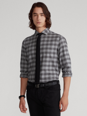 Classic Fit Plaid Twill Shirt