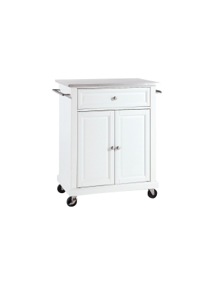 Stainless Steel Top Portable Kitchen Cart/island - Crosley