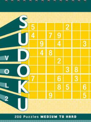 Sudoku Vol. 2 Puzzle Pad: Medium To Hard