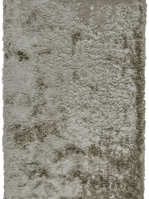 Feizy Blunham Luxurious Tufted Shag Rug - Lustrous Silver Sage - Available In 5 Sizes