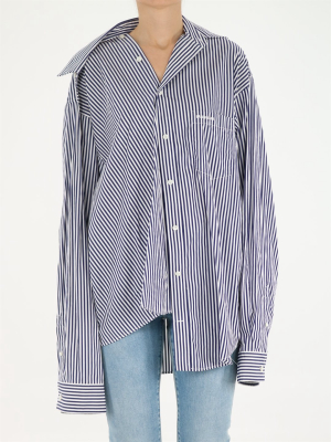 Balenciaga Twisted Striped Shirt