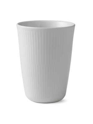 White Fluted Plain Thermal Cups & Mugs