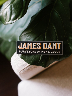 James Dant Modern Square Logo Sticker - Black