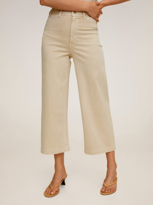 Jeans Culotte High Waist