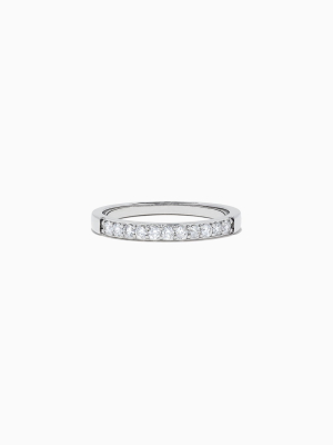 Effy Bridal 14k White Gold Prong Set Diamond Band, 0.24 Tcw