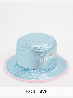 Ellesse Logo Bucket Hat In Blue - Exclusive To Asos