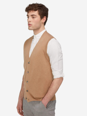 Men's Button-down Cashmere Vest