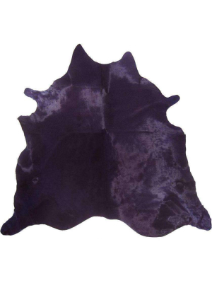 Purple Dyed Cowhide