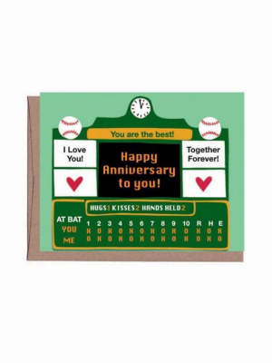 Scoreboard Anniversary Card