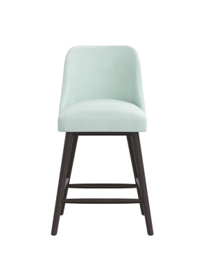 Counter Height Barstool Velvet Pool - Simply Shabby Chic®