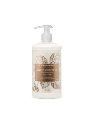 Williams Sonoma Spiced Chestnut Hand Lotion, 16oz.