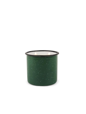 Evergreen And Embers Alpine Enamel Cup Candle