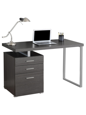 Computer Desk With Drawers - Gray - Everyroom