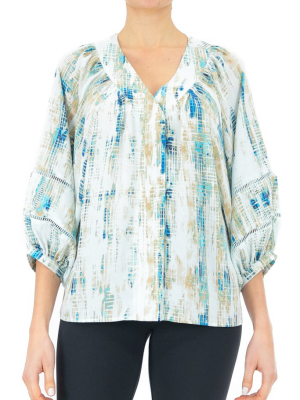 Zac & Rachel V-neck Popover Blouse