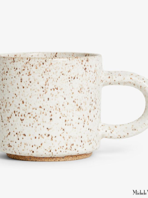 Speckled White Mug
