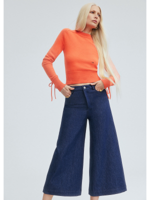 Nolan Wide-leg Denim Culottes