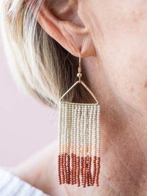 Terracotta Beaded Earrings