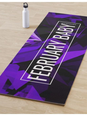 February Baby Yoga Mat (amethyst)