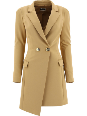 Elisabetta Franchi Double-breasted Asymmetric Coat