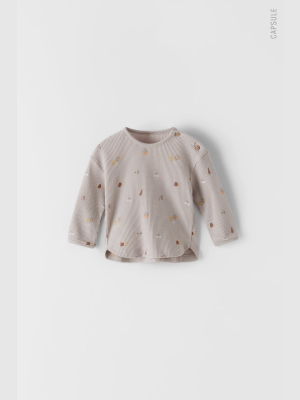 Plush Waffle Knit Top