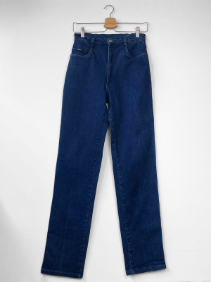 Igwt Vintage - High Waist Boot Cut Jeans / Dark Wash Denim