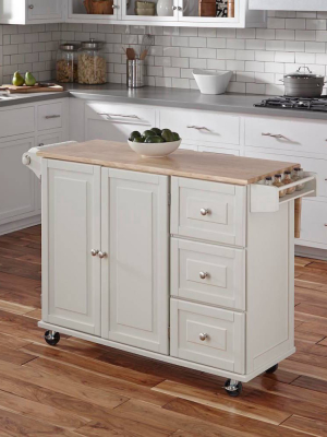 Liberty Kitchen Cart With Wood Top - Home Styles