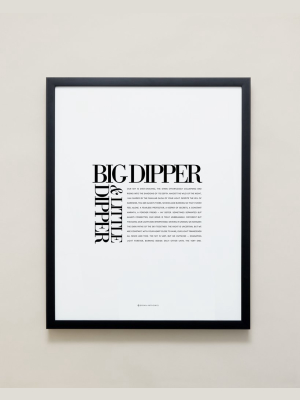 Big Dipper & Little Dipper Editorial Framed Print