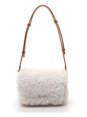 Marni Trunk Shearling Small Shoulder Bag