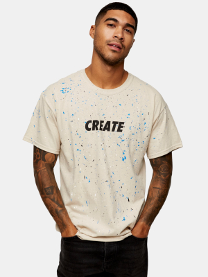 Stone Spray Paint Create T-shirt