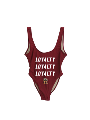 Loyalty Loyalty Loyalty [swimsuit W/ Yorkie Dog Patch]