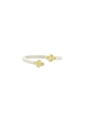 Fleur Bloom Open Cuff Ring