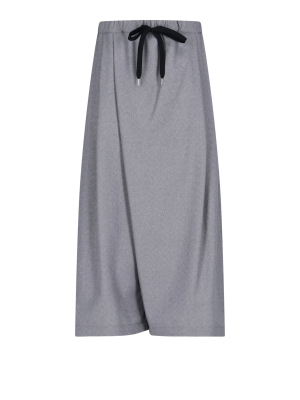 Marni Drawstring Waist Asymmetric Cropped Pants