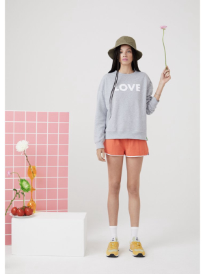 The Oversized Love Sweatshirt - Heather Grey