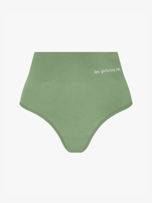 Seamfree Sport High Waist Briefs Sage