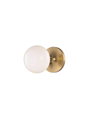 Fleming 1 Light Bath Bracket Aged Brass