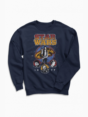 Star Wars Vintage 1977 Graphic Crew Neck Sweatshirt