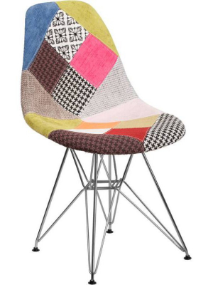 Elon Series Fabric Chair Milan Patchwork - Riverstone Furniture Collection