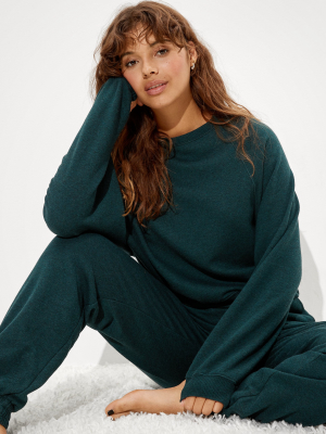 Ae Fleece Cropped Crew Neck Sweatshirt