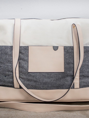 Colorblock Weekender Bag