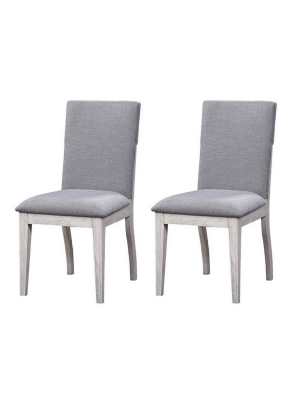 Set Of 2 Aspen Court 11 Modern Dining Chairs White - Treasure Trove Accents