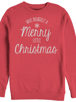 Women's Chin Up Merry Little Christmas Sweatshirt