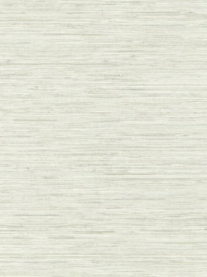 Faux Weave Grasscloth Peel & Stick Wallpaper In Beige And Grey By Roommates For York Wallcoverings