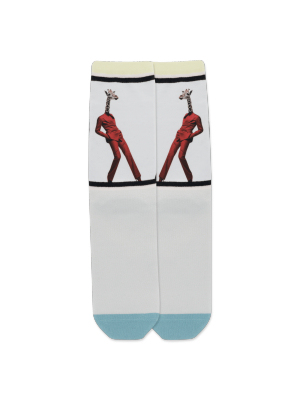 Women's Humanistic Giraffe Crew Socks