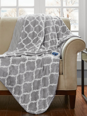 Electric Ogee Printed Oversized Throw 60x70" - Beautyrest