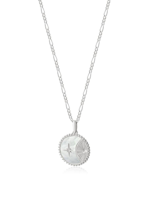 Solar Charm Necklace - Silver