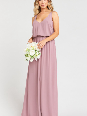 Kendall Maxi Dress ~ Antique Rose Chiffon
