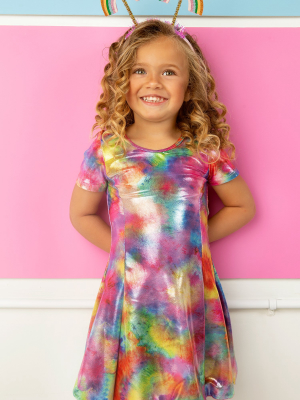 Bright Tie Dye Dress