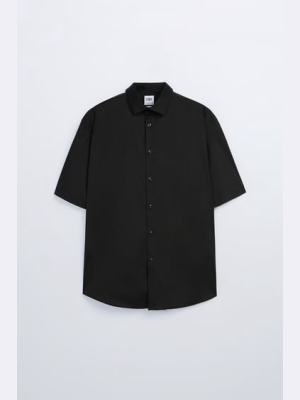 Short Sleeve Poplin Shirt