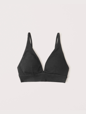 Cotton-blend Bralette